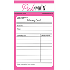 Pink and Main Library Card Clear Stamp and Die Set image 1