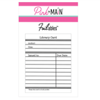 Pink and Main Library Card Foilables Panels pmf399