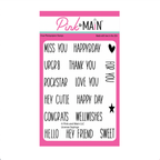 Pink and Main License Sayings Clear Stamps pm0824