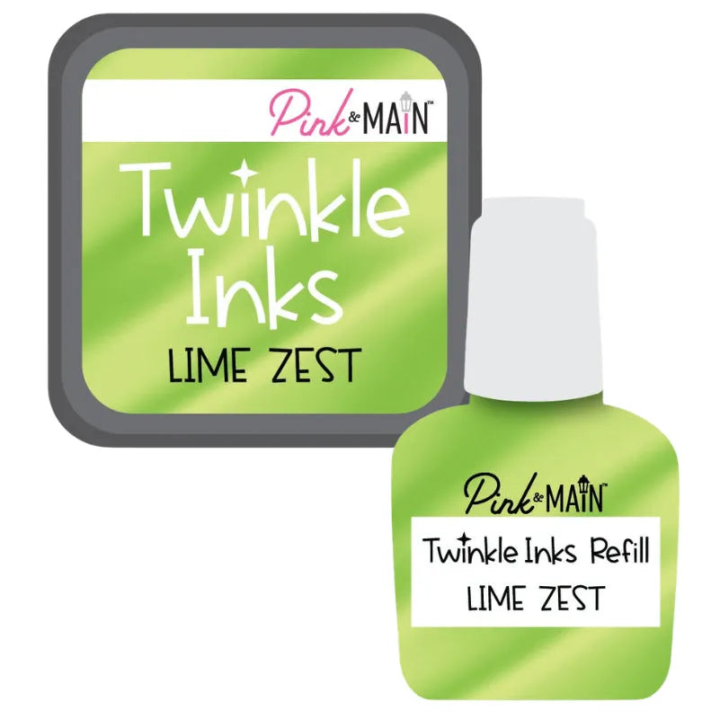 Pink and Main Lime Zest Twinkle Ink Pad and Refill pmink104