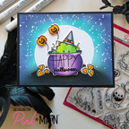 Pink and Main Little Monsters Clear Stamps pm0814 halloween
