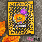 Pink and Main Little Monsters Dies pnm781 orange