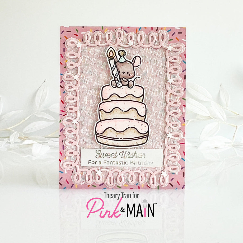 Pink and Main Loopy Frames Dies pnm737 mouse