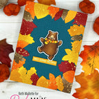 Pink and Main Lots of Leaves Dies pnm784 greetings