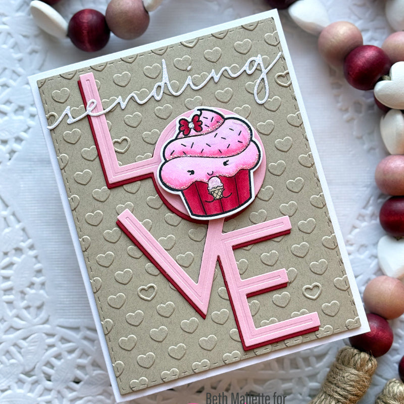 Pink and Main Love Always Dies pnm821 cupcake