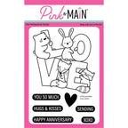 Pink and Main Love Letters Clear Stamps pm0753