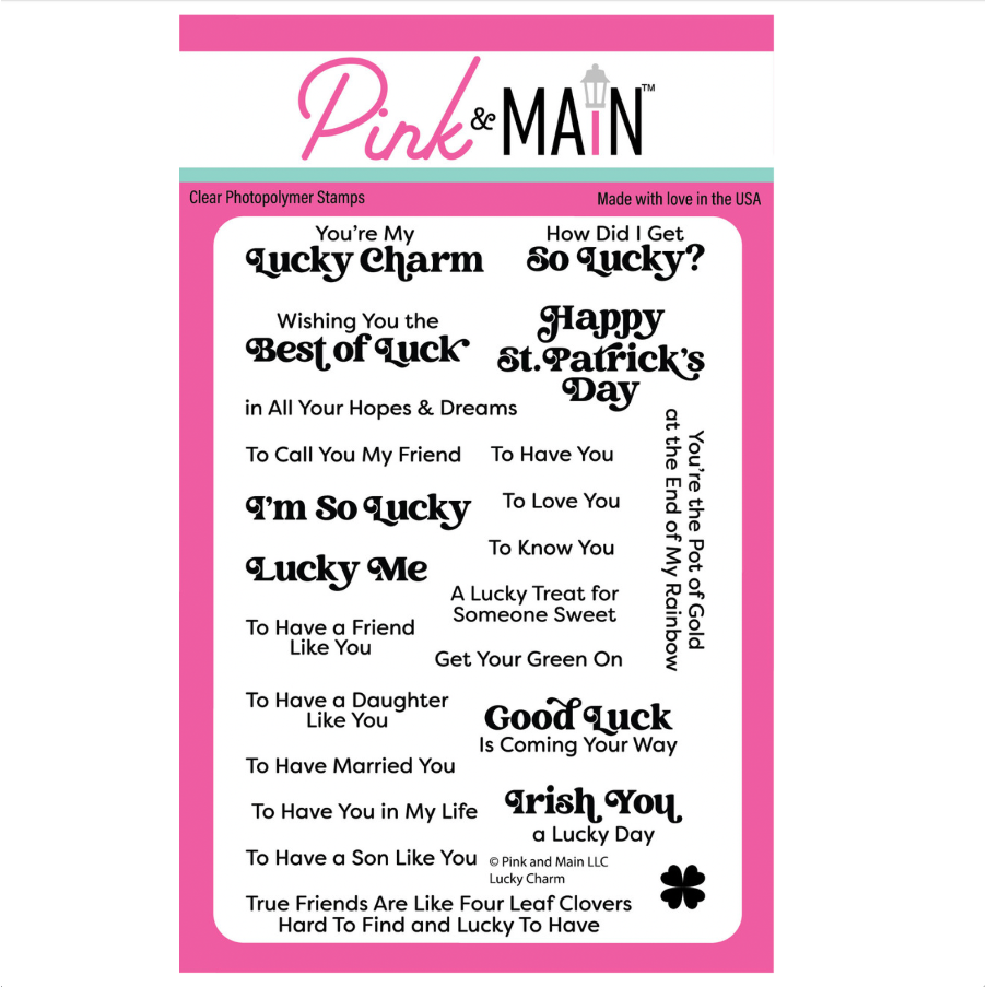 Pink and Main Lucky Charm Clear Stamps pm0857