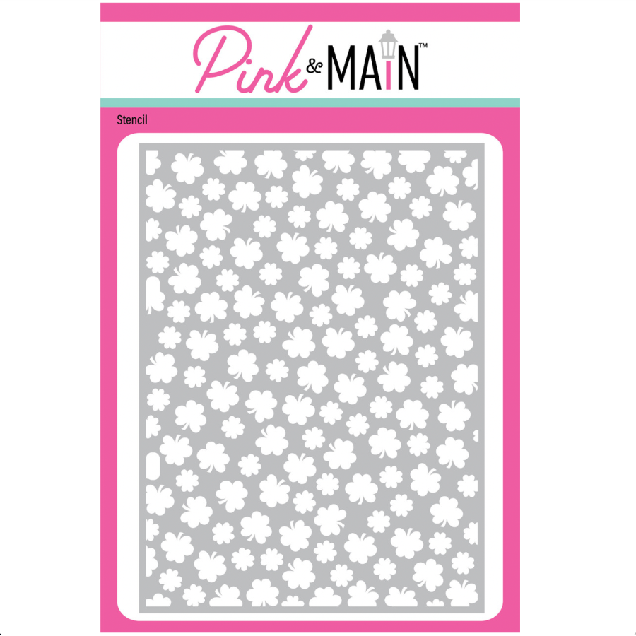 Pink and Main Lucky Clover Stencil pms140