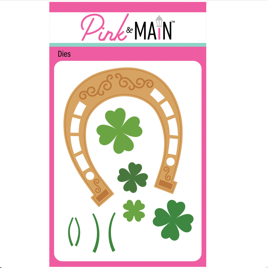 Pink and Main Lucky Horseshoe Dies pnm842