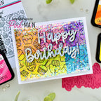 Pink and Main Magical Shaker Glitter pme206 shaker card