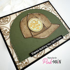 Pink and Main Man of the Year Clear Stamps pm0781 ball cap