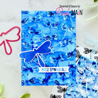 Pink and Main Many Sentiment Strips Foilables Cut Ups pmf407 with sympathy