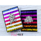 Pink and Main Many Stripes Foilables Panels PMF106 rainbow