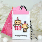 Pink and Main Many Tabs Dies pnm811 happy birthday