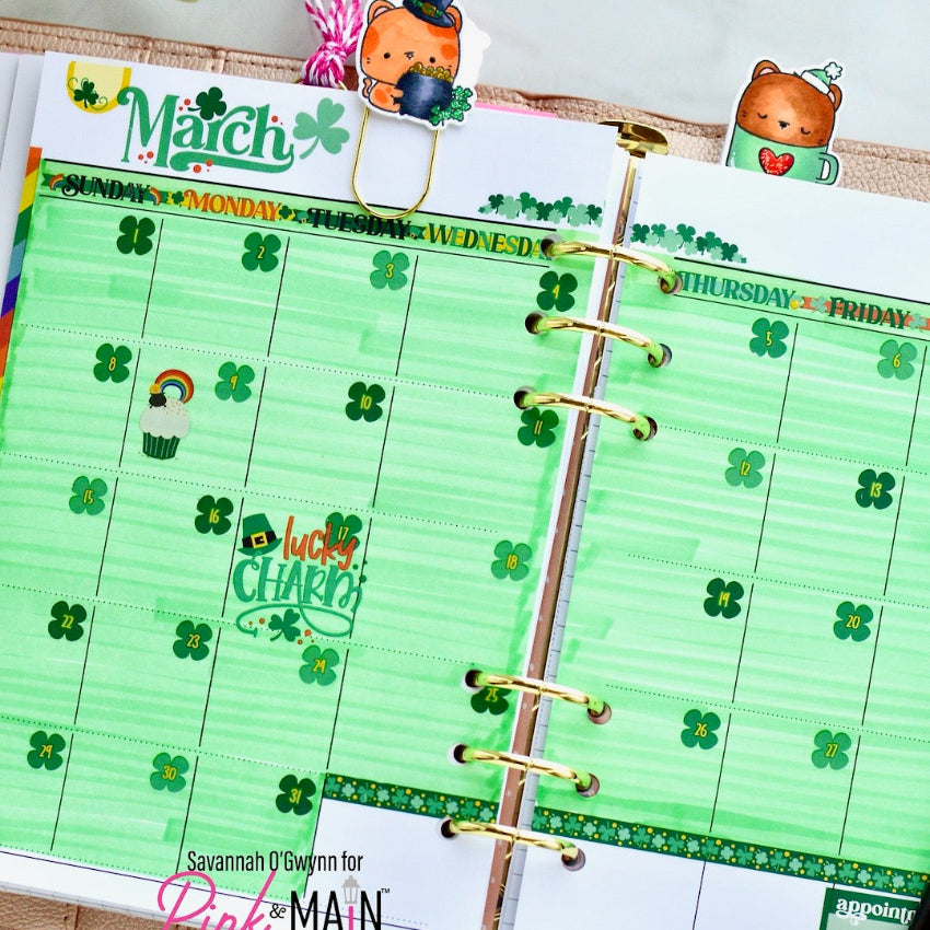 Pink and Main March Rub Ons pmr008 journal 2