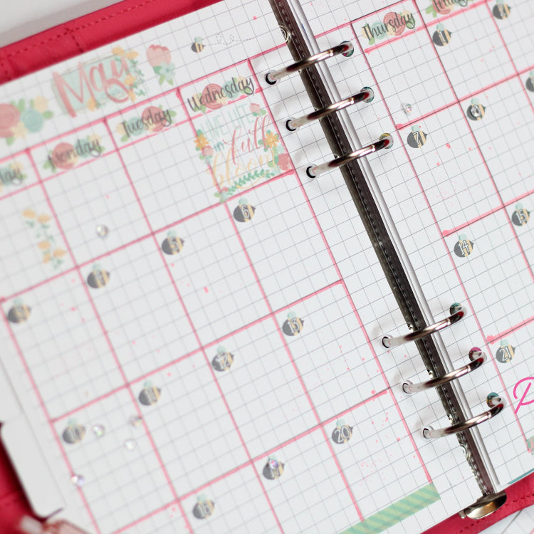 Pink and Main May Rub-ons pmr010 journal image 1