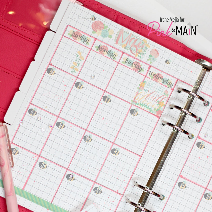 Pink and Main May Rub-ons pmr010 journal image 2