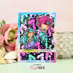 Pink and Main Mermaid Seas 8.5 x 5.5 inch Paper Pack pmp167 mermaids