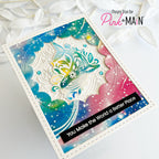 Pink and Main Mermaid Seas 8.5 x 5.5 inch Paper Pack pmp167 whale
