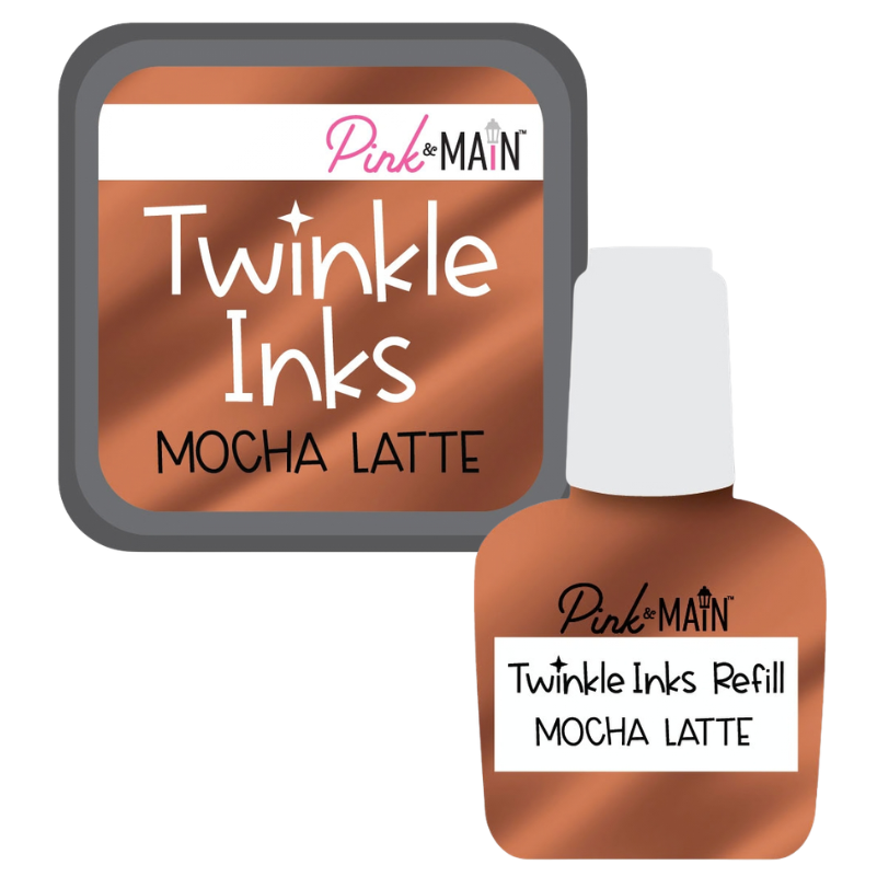 Pink and Main Mocha Latte Twinkle Ink Pad and Refill pmink108