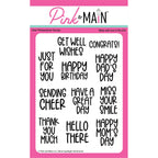 Pink and Main More Spotlight Sentiments Clear Stamps pm0780