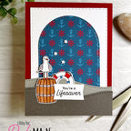 Pink and Main Nautical Fun 8.5 x 5.5 inch Paper Pack pmp166 seagull