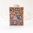 Pink and Main Nautical Postage Stamps Clear Stamps pm0872 colorful stripes card