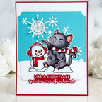 Pink and Main Notched Square Dies pnm845 you're one of a kind card