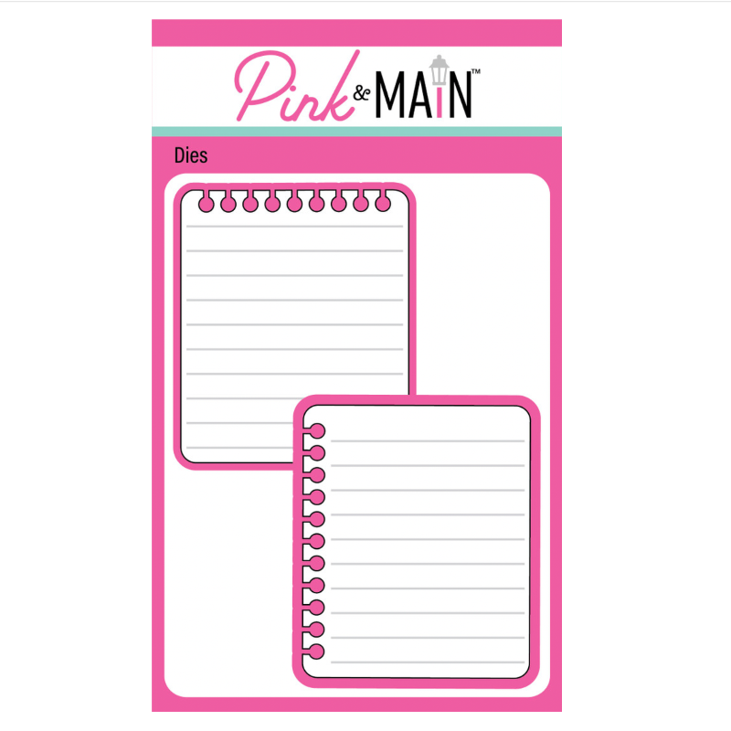 Pink and Main Note Pages Dies pnm864