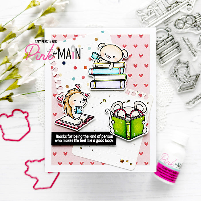Pink and Main Note Pages Dies pnm864 lots of hearts | color-code:ALT01