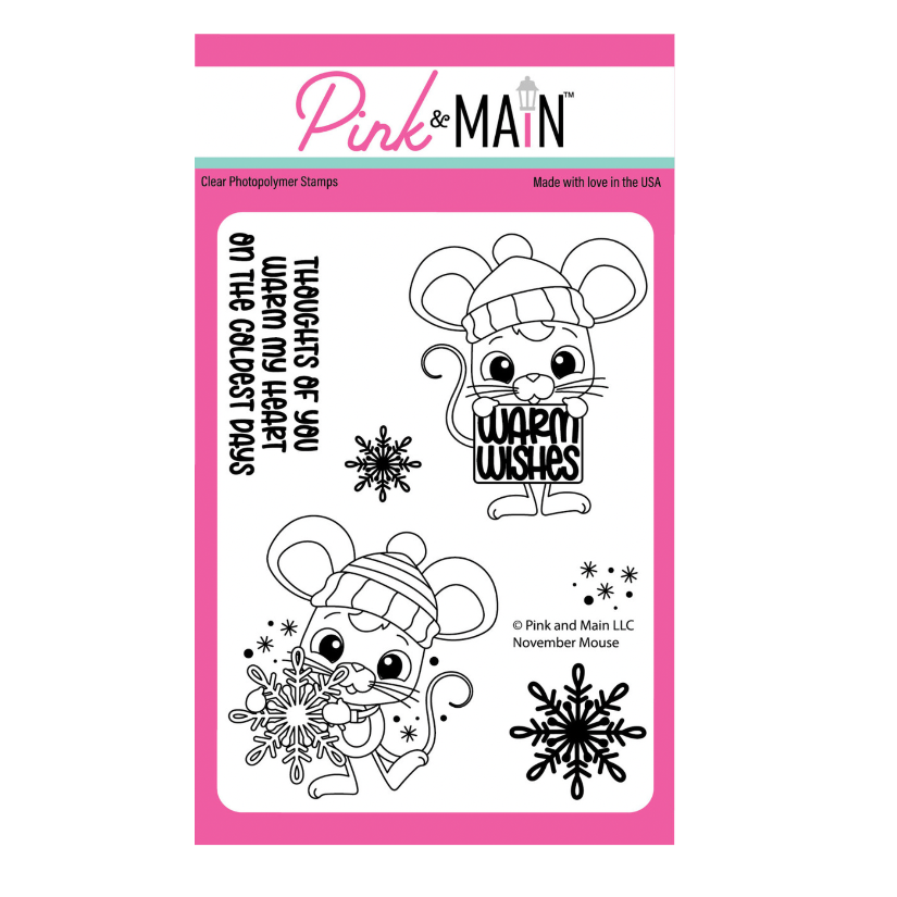 Pink and Main November Mouse Clear Stamps pm0832