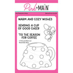 Pink and Main November Mug Clear Stamp and Die Set image 1