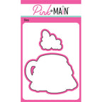 Pink and Main November Mug Clear Stamp and Die Set image 2