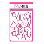 Pink and Main Nutcracker Kisses Clear Stamp and Die Set image 2
