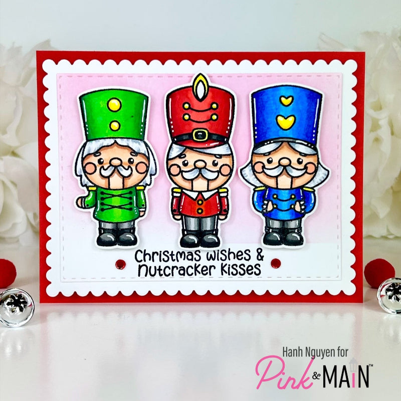 Pink and Main Nutcracker Kisses Clear Stamps pm0822 mustache