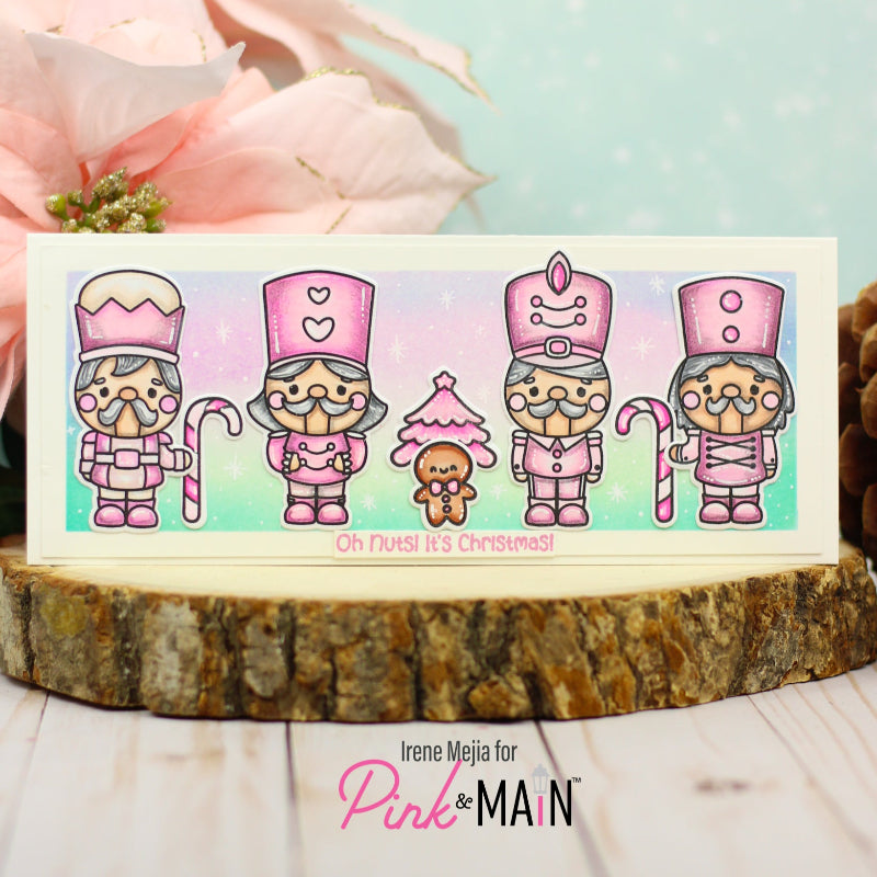 Pink and Main Nutcracker Kisses Clear Stamps pm0822 pink