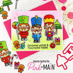 Pink and Main Nutcracker Kisses Dies pnm790 colorful