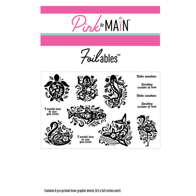 Pink and Main Oceans Of Love Foilable Sheets pmf328