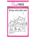 Pink and Main October Cat Clear Stamp and Die Set product image 1