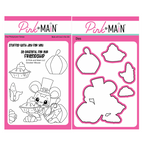 Pink and Main October Mouse Clear Stamp and Die Set