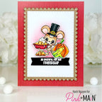 Pink and Main October Mouse Clear Stamp and Die Set friendship