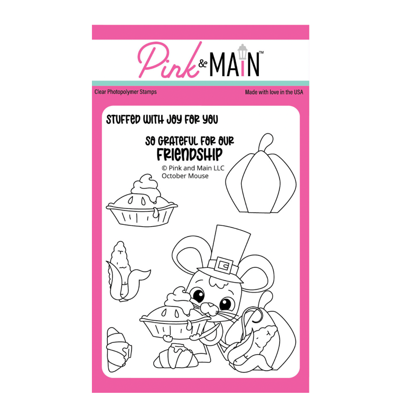 Pink and Main October Mouse Clear Stamps pm0828