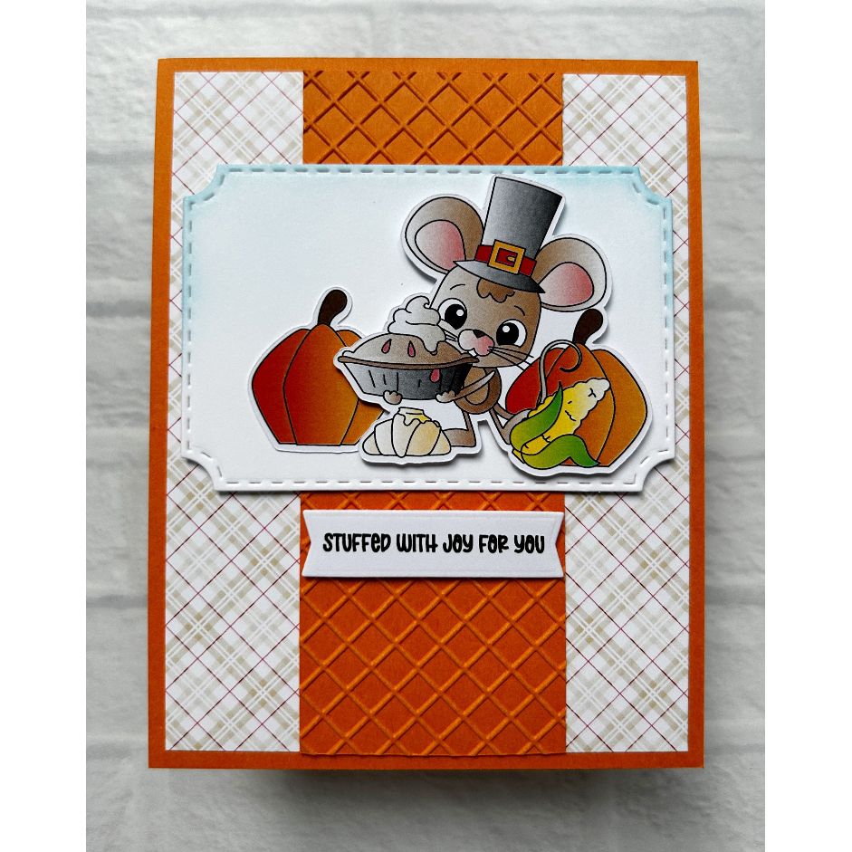 Pink and Main October Mouse Clear Stamps pm0828 pumpkins
