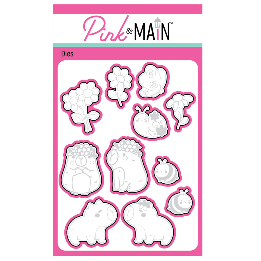 Pink and Main Oh Capy Day Clear Stamp and Die Set image 2