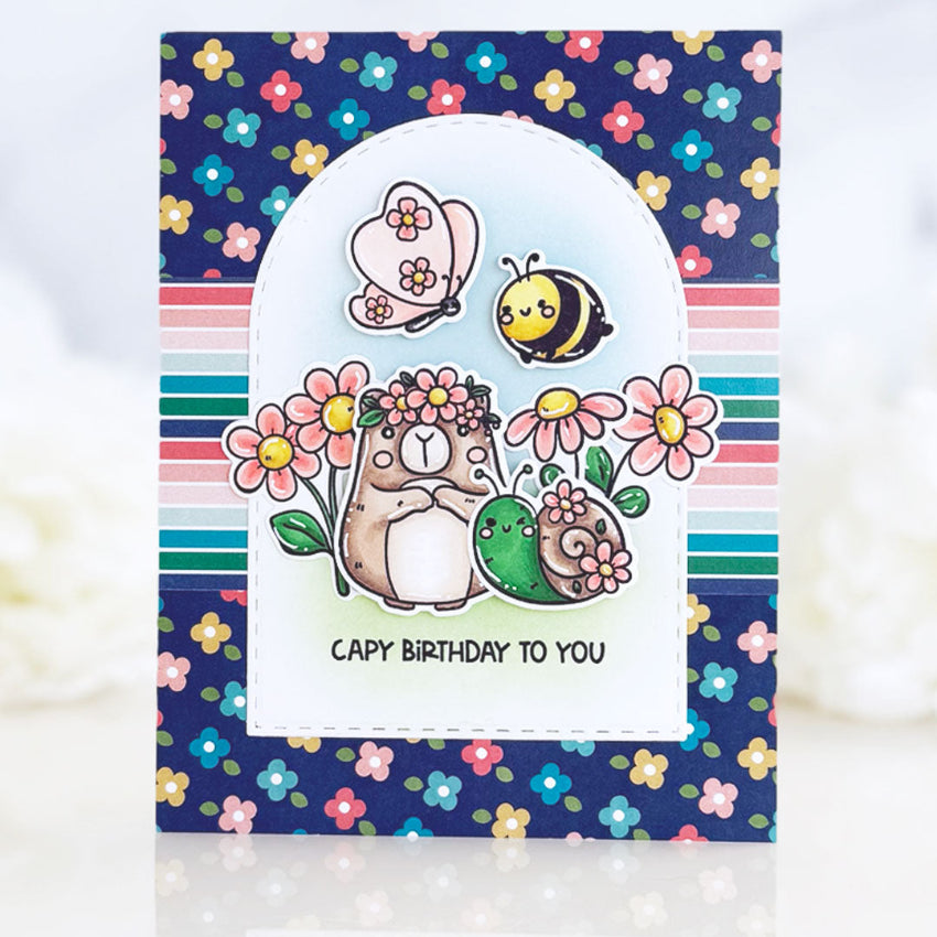 Pink and Main Oh Capy Day Dies pnm835 bumble bee