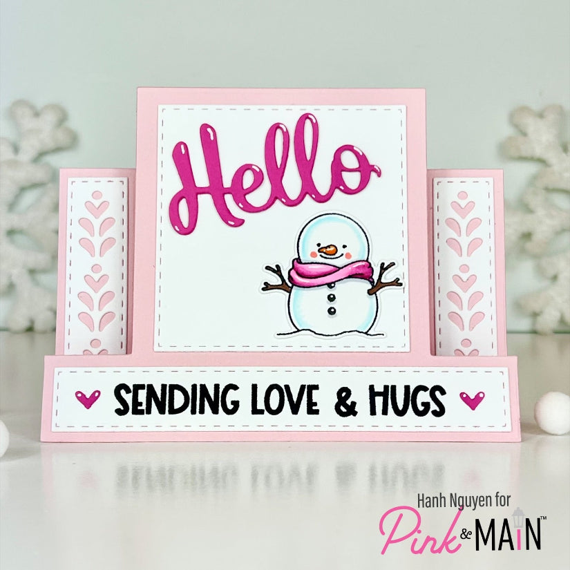 Pink and Main On My Mind Clear Stamps pm0836 snowman