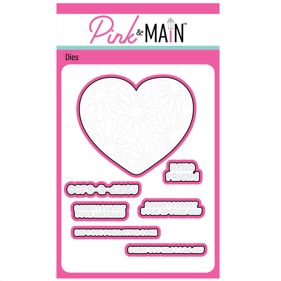 Pink and Main Oops A Daisy Clear Stamp and Die Set image 2