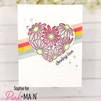 Pink and Main Oops A Daisy Clear Stamp and Die Set sending love