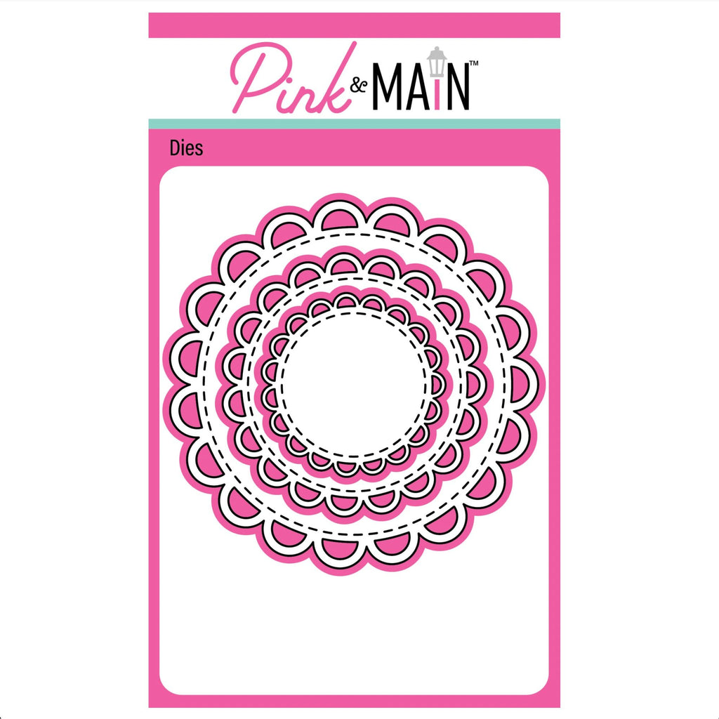 Pink and Main Open Scallops Circle Dies pnm924