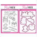 Pink and Main Page Turner Clear Stamp and Die Set